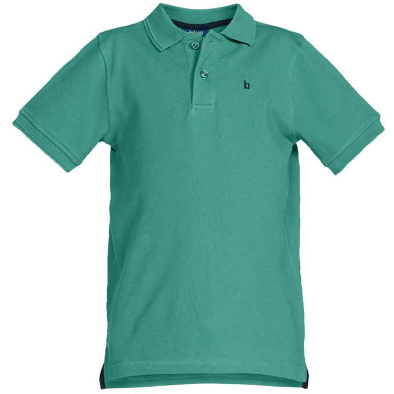 Een afbeelding van Blue Jongens polo groen 122-128