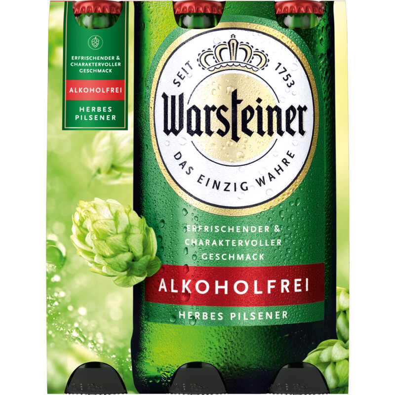 Een afbeelding van Warsteiner Herb alkoholfrei 6-pack