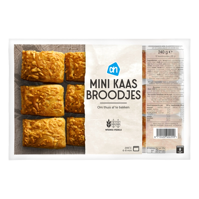 AH Mini kaasbroodjes