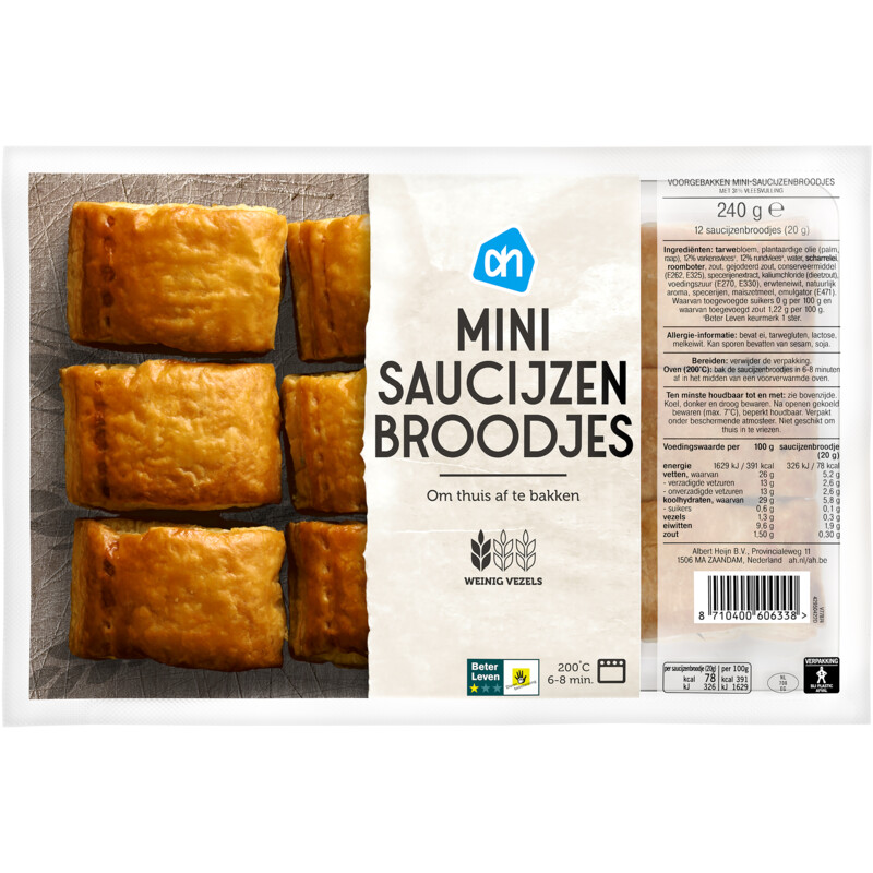 Een afbeelding van AH Mini saucijzenbroodjes
