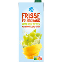 Een afbeelding van AH Frisse fruitdrank witte druif citroen