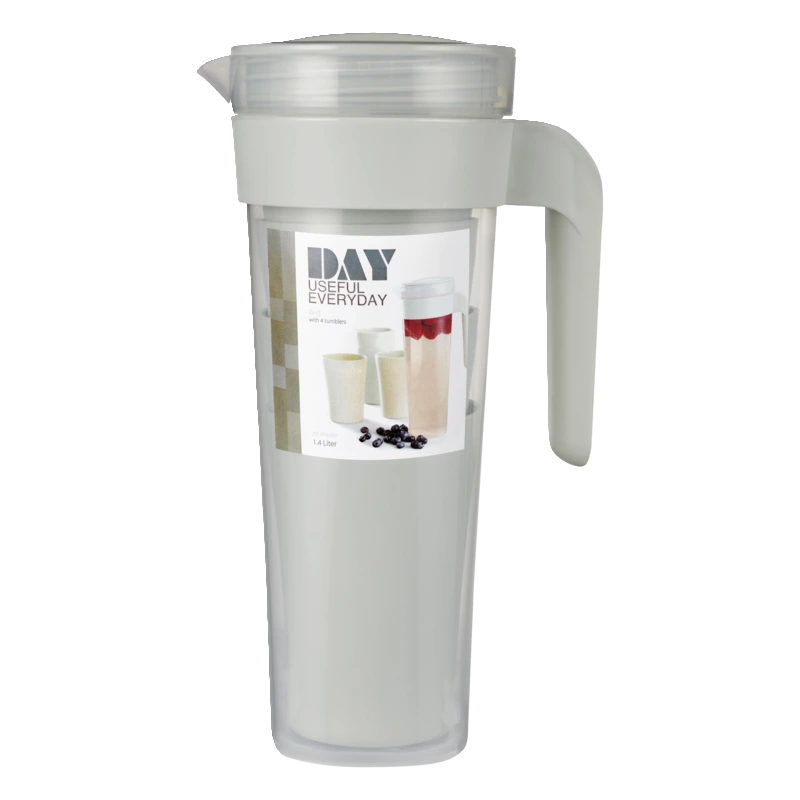 Waterkan met bekers 1,4 liter