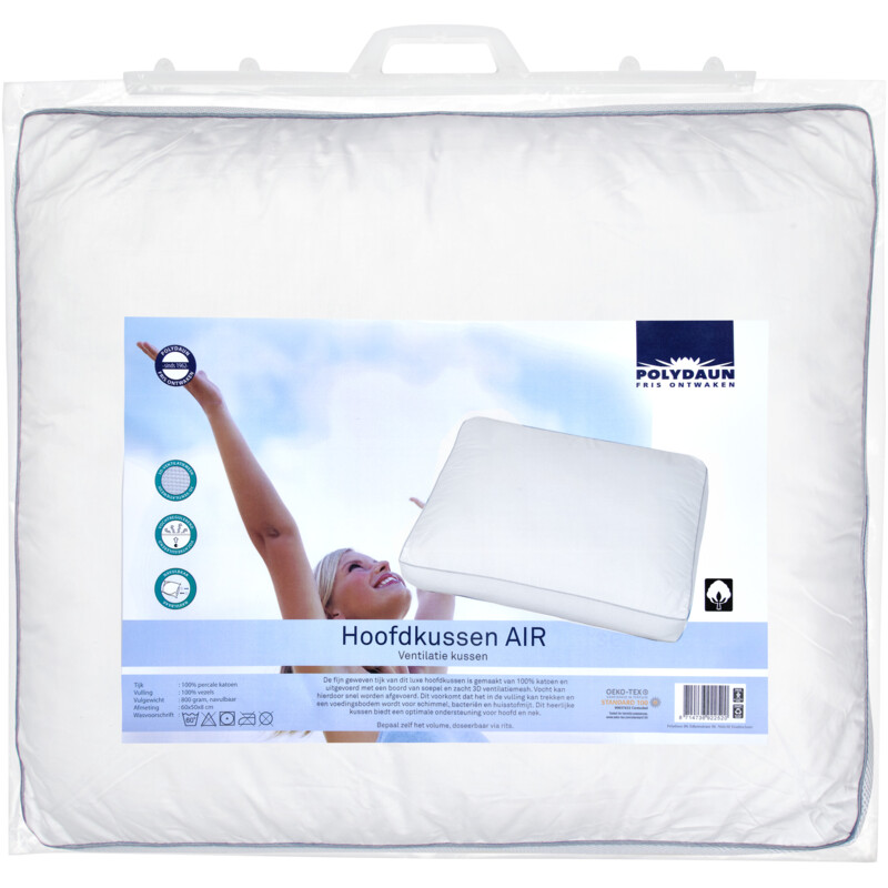 Een afbeelding van Polydaun Hoofdkussen mesh
