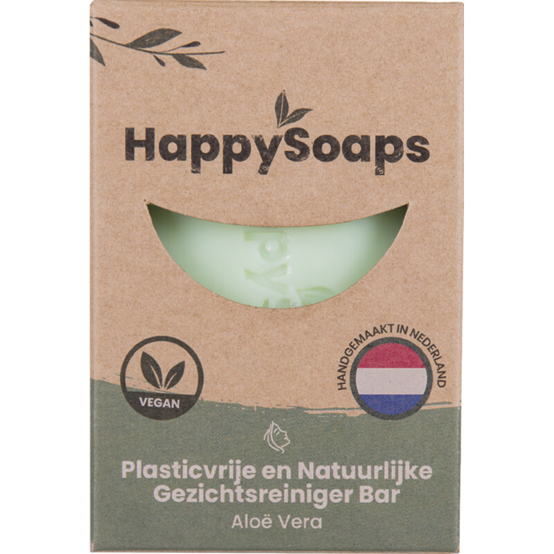Een afbeelding van HappySoaps Gezichtsreiniger aloe vera