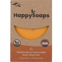 Een afbeelding van HappySoaps Happy body bar arganolie en rozemarijn