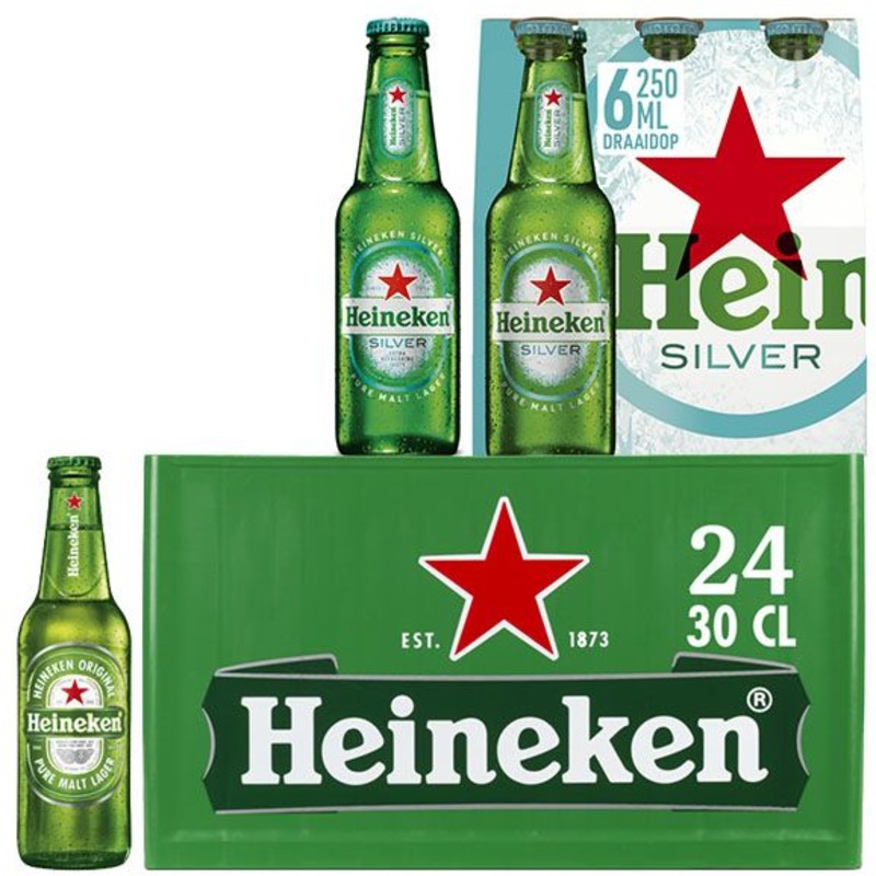 Een afbeelding van Heineken krat & Silver bier (proef) pakket