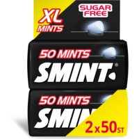 Een afbeelding van Smint Blackmint XL mints sugarfree 2-pack