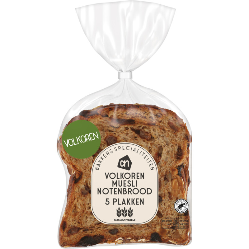AH Volkoren muesli notenbrood plakken bestellen Albert Heijn