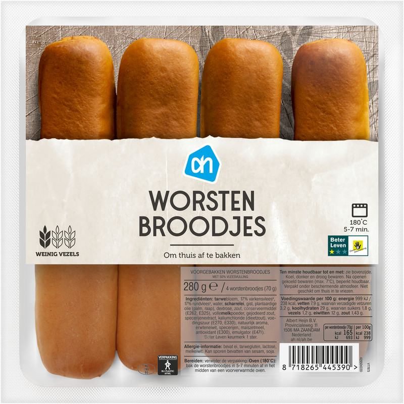 aanvaardbaar huis Allergie AH Worstenbroodjes bestellen | Albert Heijn