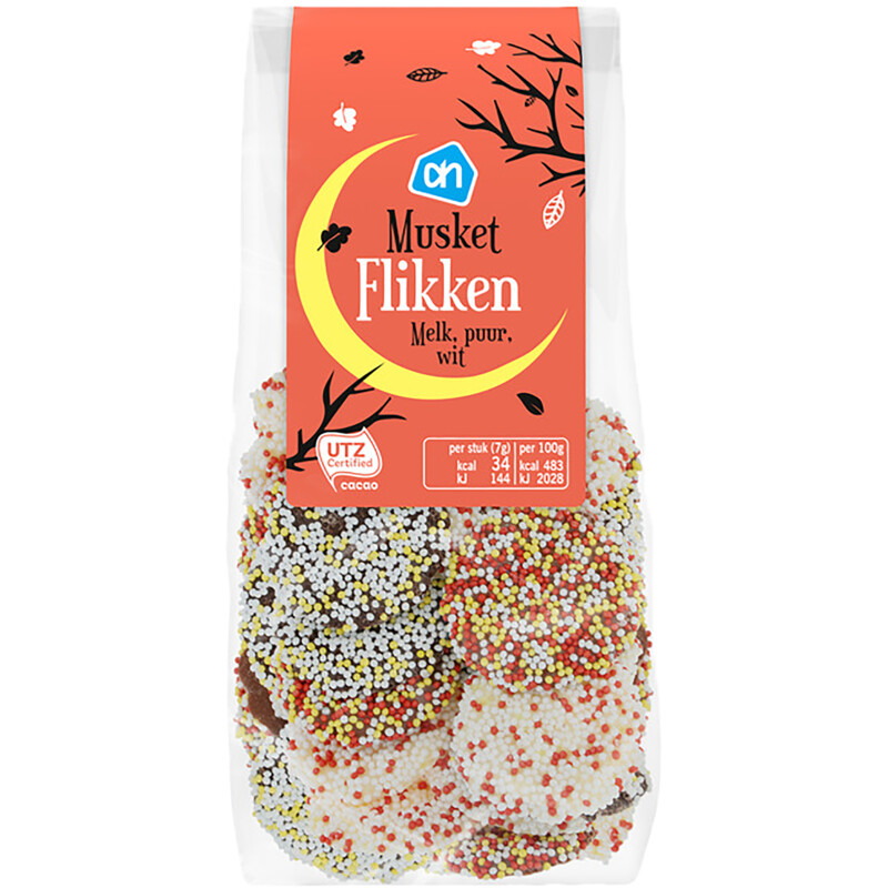 Een afbeelding van AH Musket flikken melk, puur, wit