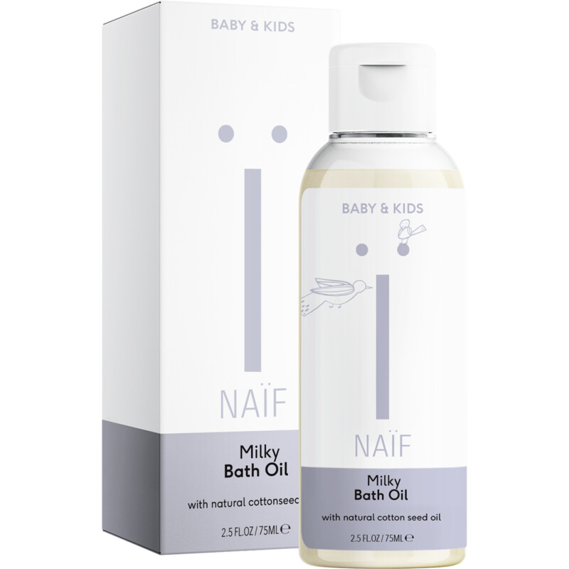 Een afbeelding van Naïf Baby & kids milky bath oil