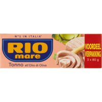 Een afbeelding van Rio Mare Tonijn in olijfolie 3-pack
