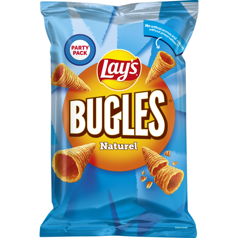 Een afbeelding van Lay's Bugles nacho cheese flavour