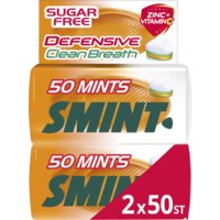 Een afbeelding van Smint Defensive orangemint clean breath 2-pack