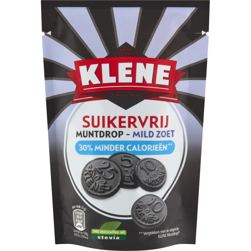 Een afbeelding van Klene Suikervrij muntdrop