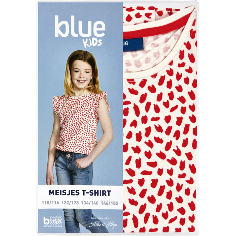 Een afbeelding van AH T-shirt meisjes stip 122-128