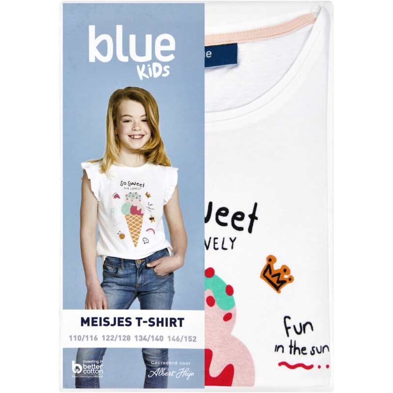 Een afbeelding van AH T-shirt meisjes ijsje 110-116