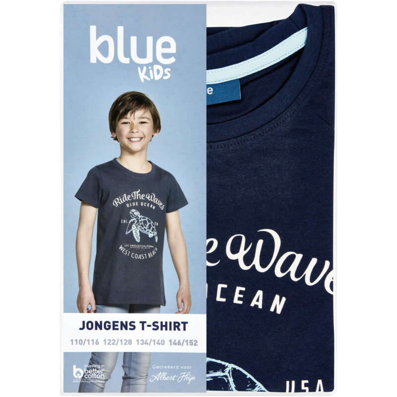 Een afbeelding van AH T-shirt jongens roze 146-152