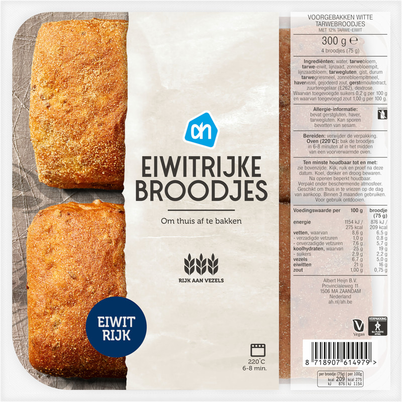 Een afbeelding van AH Eiwitrijke broodjes