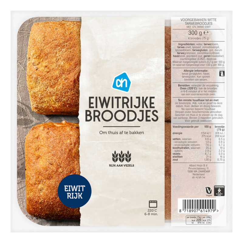AH Eiwitrijke broodjes