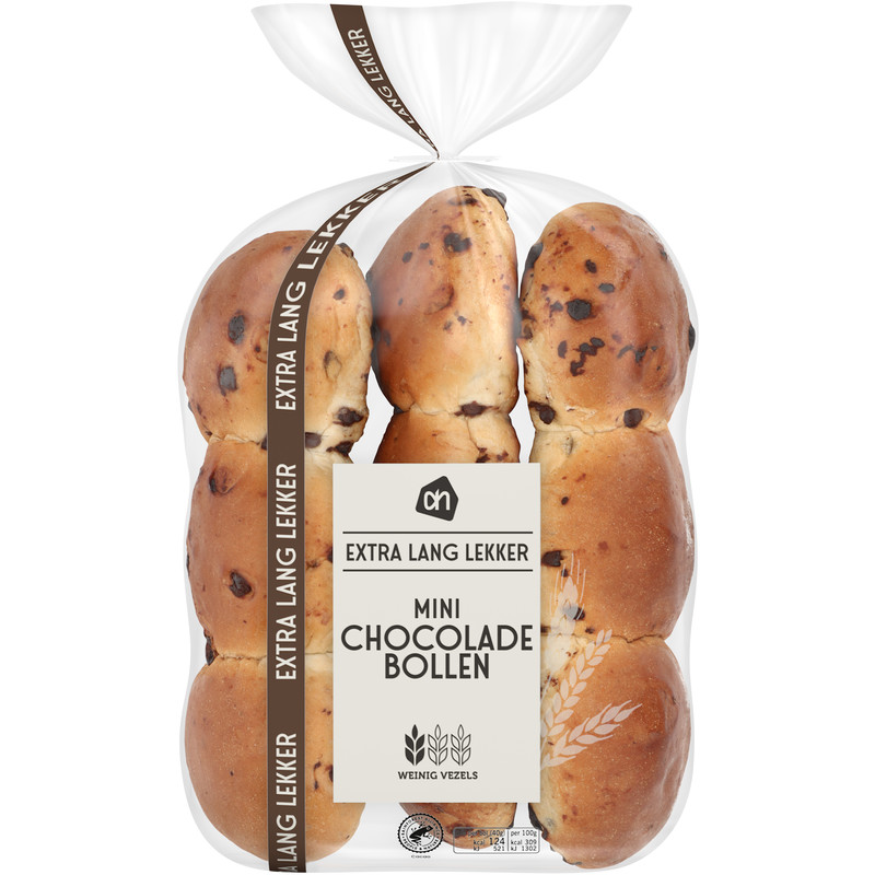 Een afbeelding van AH Extra lang lekker mini chocolade bol