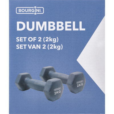 pdp-image-Bourgini Dumbbell blauw 2kg
