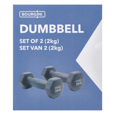 pdp-image-Bourgini Dumbbell blauw 2kg