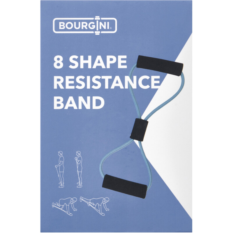 Een afbeelding van Bourgini Straps 8-shape blauw zwart