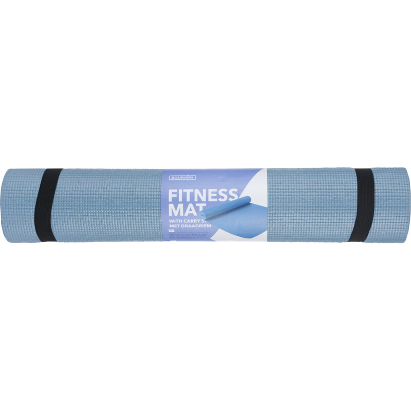 Een afbeelding van Bourgini Fitness mat blauw