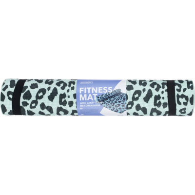 pdp-image-Bourgini Fitness mat print mint donkerblauw