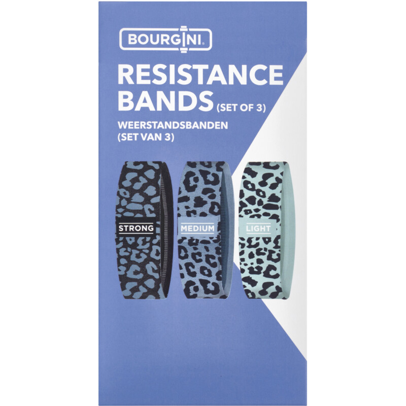 Een afbeelding van Bourgini Fitness banden katoen print