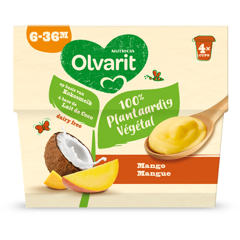 bad gastheer Van hen Olvarit Plantaardig toetje 6-36 mnd mango bestellen | Albert Heijn