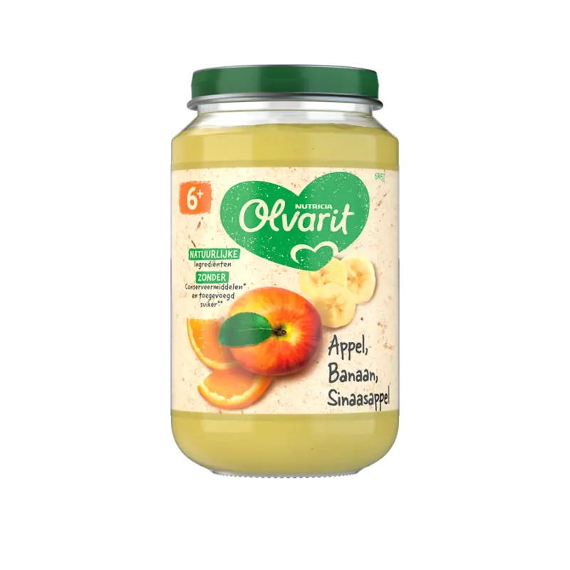 Olvarit Appel banaan sinaasappel 6m+