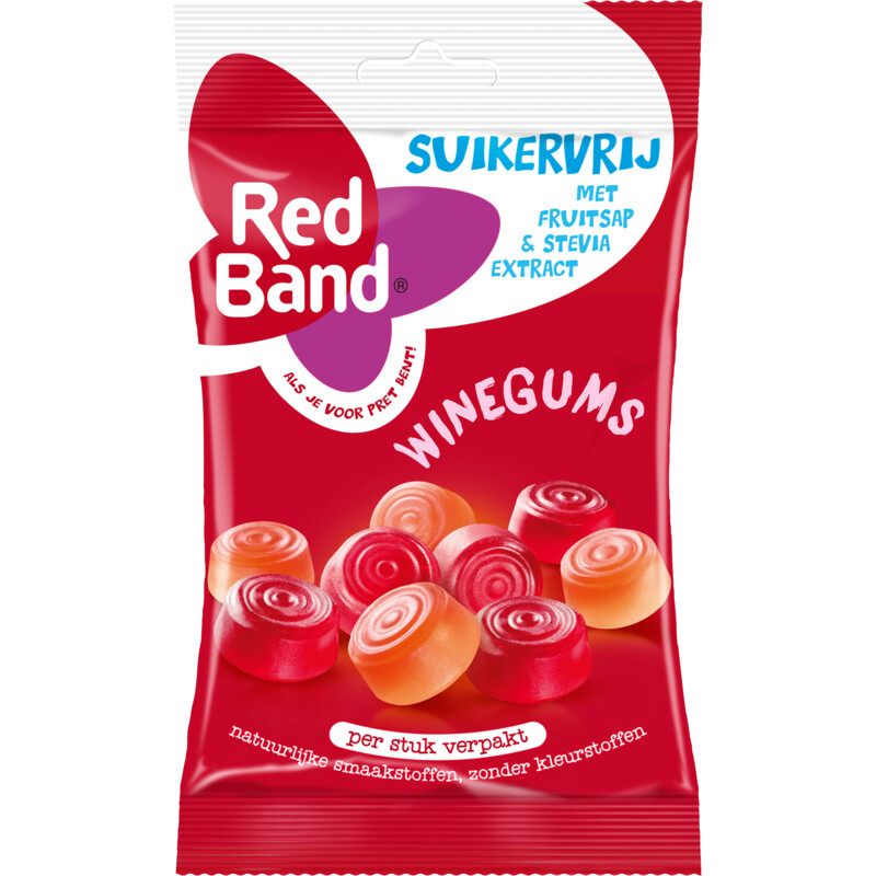 Een afbeelding van Red Band Sweet'n pure wingums berries suikervrij