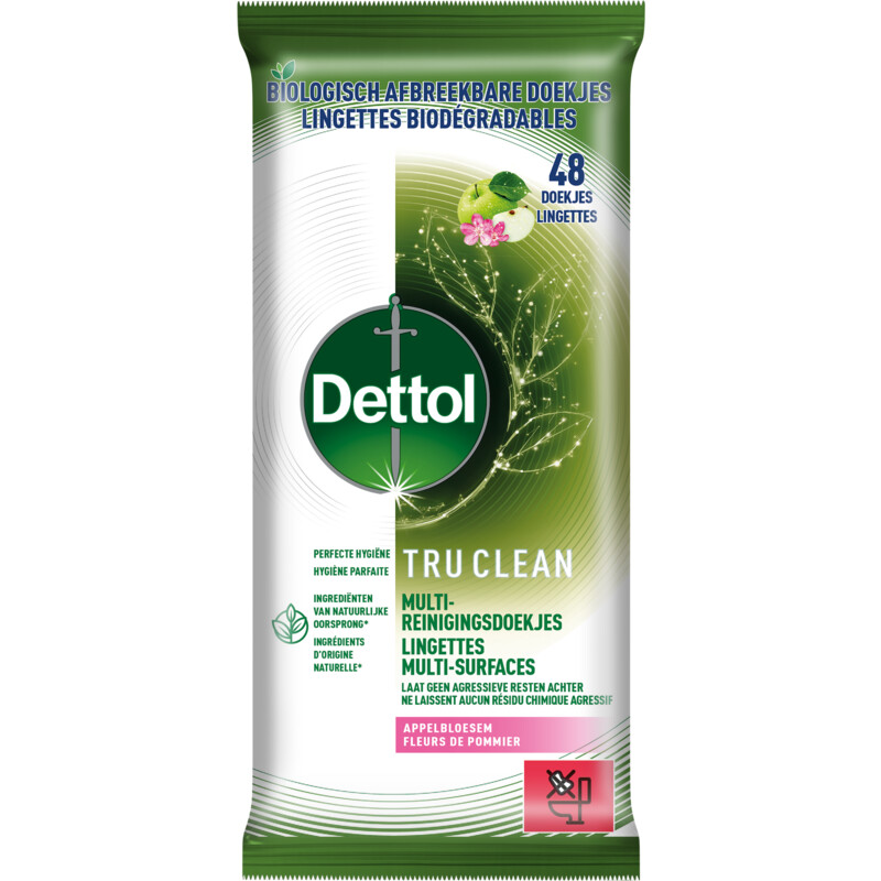 Een afbeelding van Dettol Schoonmaakdoekjes appelbloesem
