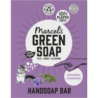 Een afbeelding van Marcel's Green Soap Handzeep bar lavendel & rosemarijn
