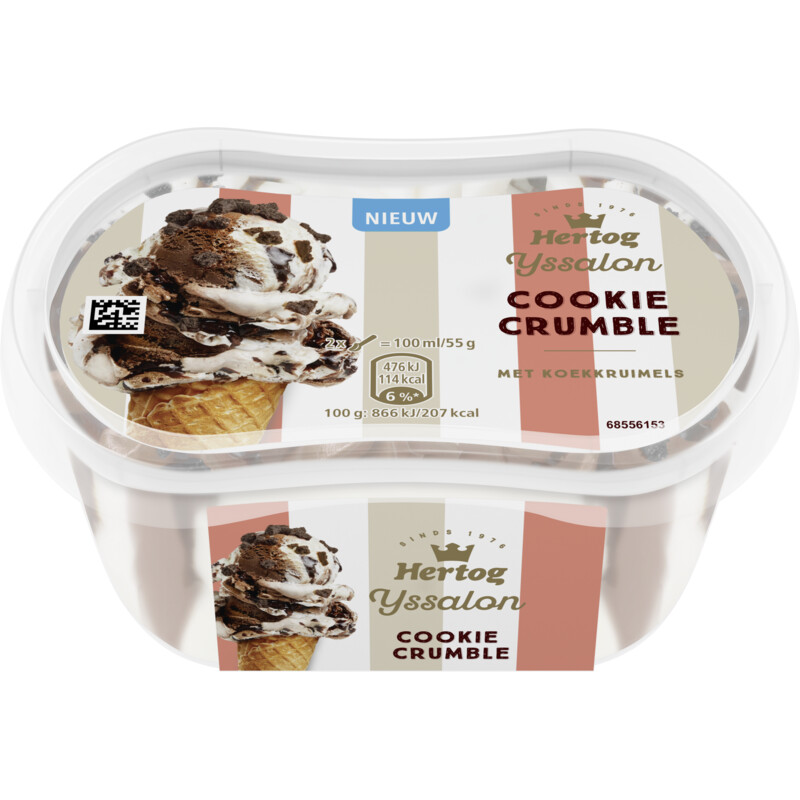 Een afbeelding van Hertog Ijssalon mini cookie crumble