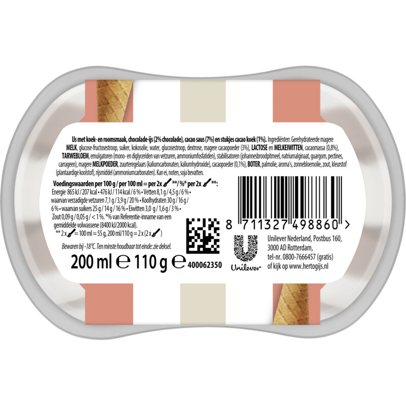 Een afbeelding van Hertog Ijssalon mini cookie crumble