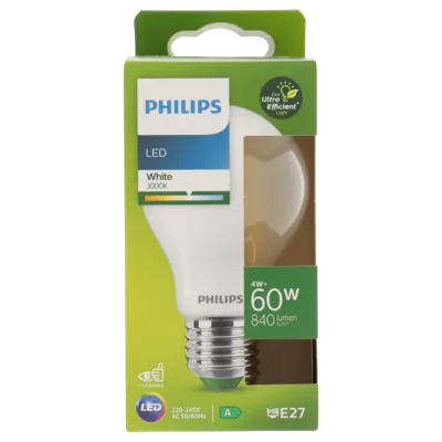 pdp-image-Philips Led fil kogel E27 60W white 3000k