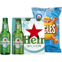 Een afbeelding van Heineken & Lay's borrel snack pakket