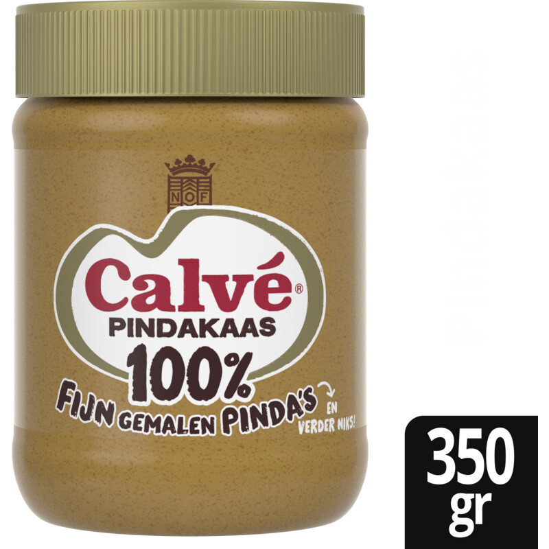 Een afbeelding van Calvé 100% Fijngemalen pinda's pindakaas