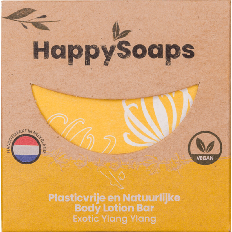 Een afbeelding van HappySoaps Body lotion bar exotic ylang ylang