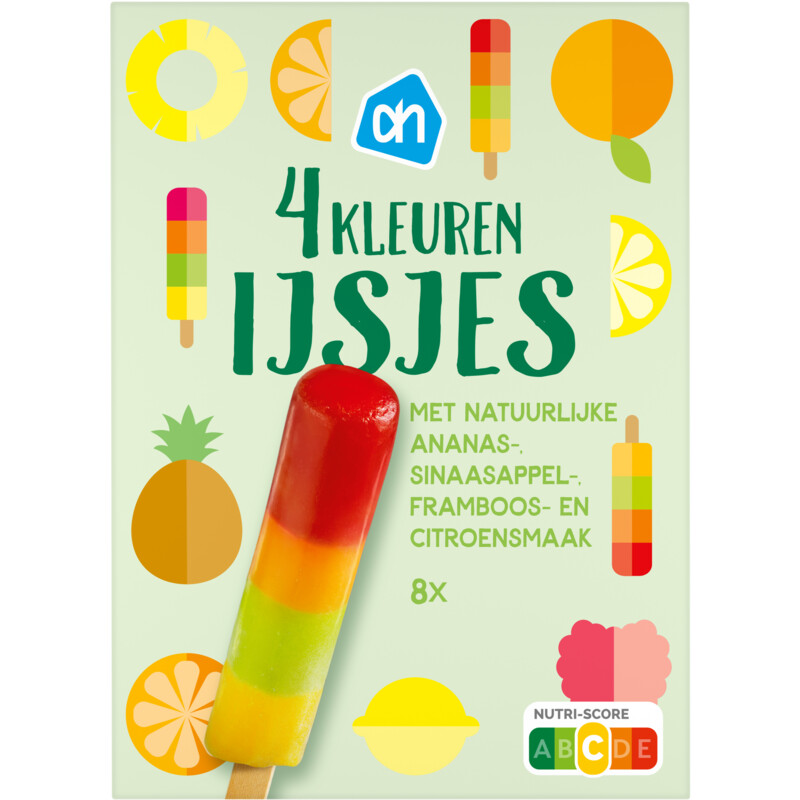 Een afbeelding van AH 4 kleuren ijsjes