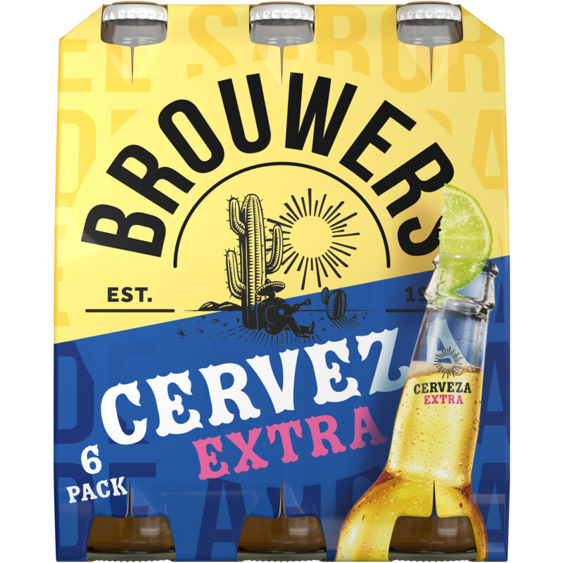 Een afbeelding van Brouwers Cerveza extra 6-pack