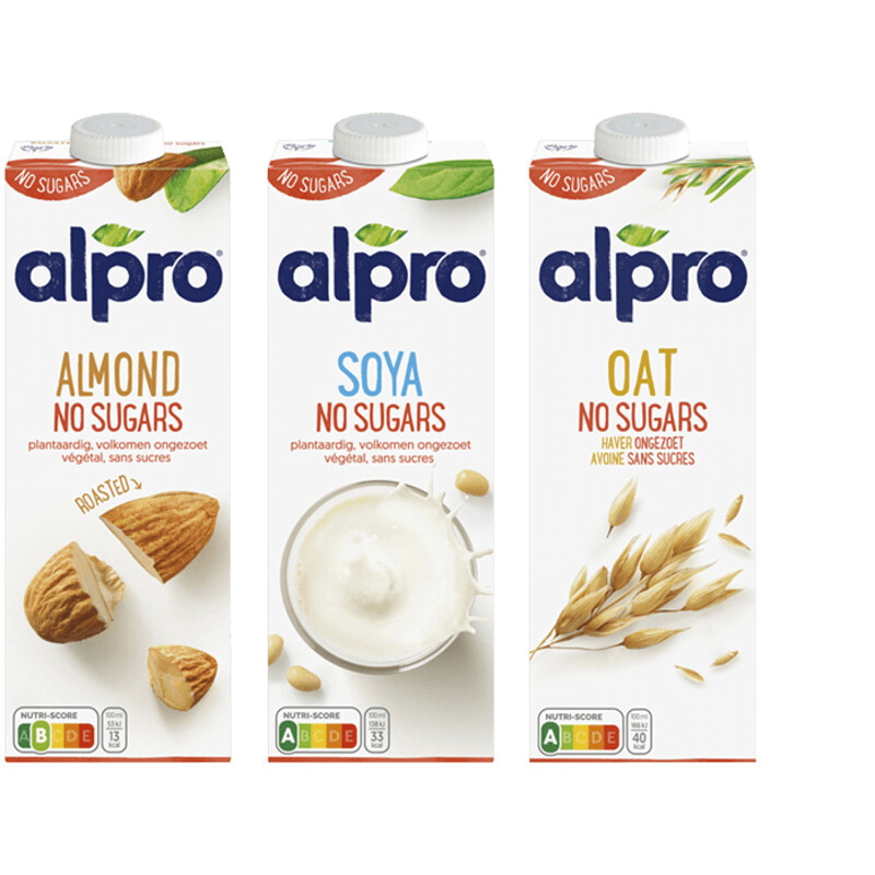 Een afbeelding van Alpro drinks zonder suikers mix-pakket