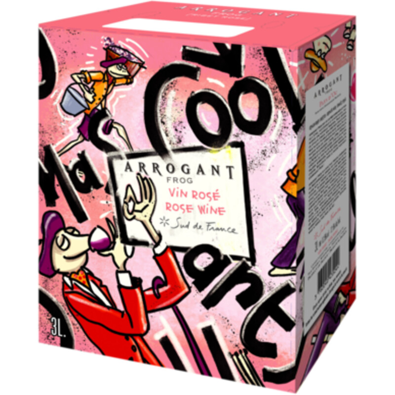 Een afbeelding van Arrogant Frog Rosé bag in box