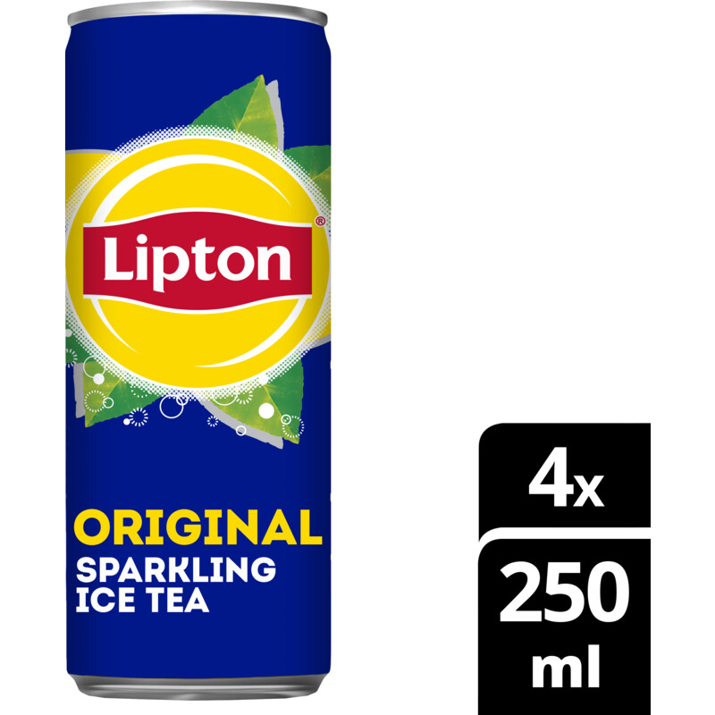 Een afbeelding van Lipton Original sparkling ice tea 4-pack