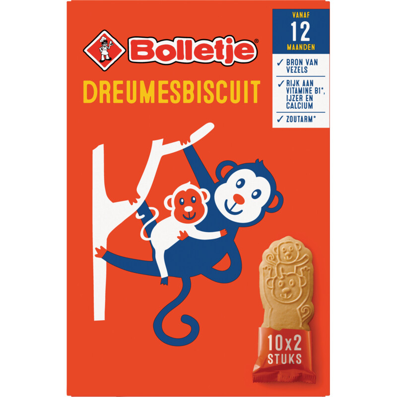 Een afbeelding van Bolletje Dreumesbiscuit 12m+