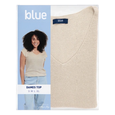 pdp-image-Blue Dames top lurex offwhite S