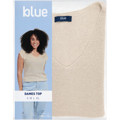 pdp-image-Blue Dames top lurex offwhite L